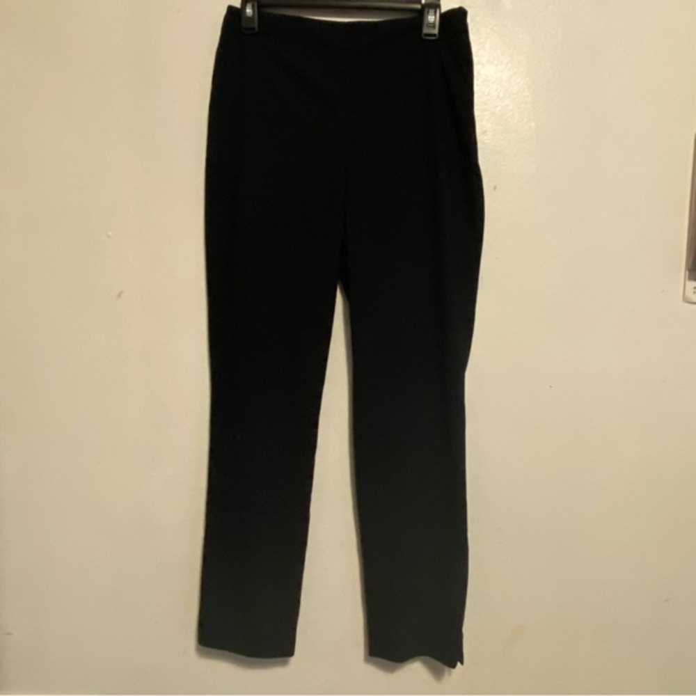 Talbots Pants Women’s Size 6‎ Black Pockets Side Zip Bottom Slit